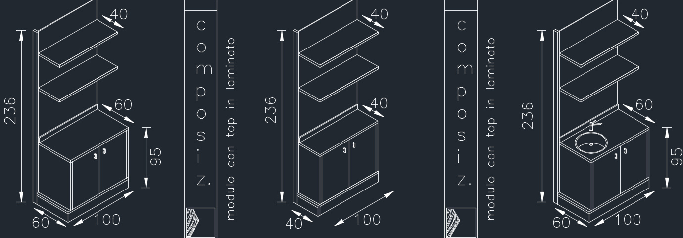 Scaffali in legno per arredo negozi