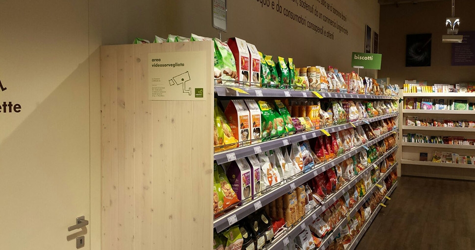 Arredamento negozio Bio